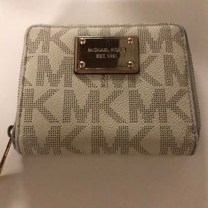 Michael Kors Nude and Gold Wallet